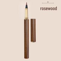 Sandalwood Handle Soft Brush Pen for Calligraphy Practice - Chinese Style with Ink Cartridge and Engraving. Large Head (Tip 1.5cm) rožinis miškas