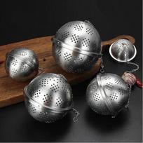 MAXCOOK 304 Stainless Steel Spice Strainer Ball 6.5cm gray