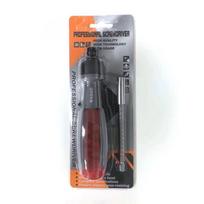 10-in-1 Multi-Angle Ratchet Screwdriver with Phillips, Flathead & Specialty Heads gray
