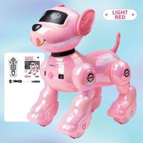 Smart Rc Robot painting Voice control stunt dog Remote Control Robot Toy Dog Programmable Interactive Dancing Toys for Boys Gift pink