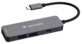 Verbatim Essentials 4-in-1 docking station USB-C to USB 3.0