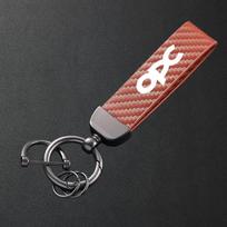 For Opel Opc Accessories Carbon Fiber Textured Leather Keychain Car Keyring Nz4 ruda