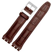 17mm 19mm Watch Strap for SWATCH Genuine Leather Bracelet High Quality Wristband Waterproof Sport Men Women Watchband Accessory 19mm ruda