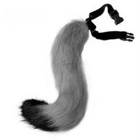 Anime Animal Tail Cosplay kostiumai Rekvizitai Katės Lapės Pliušinės uodegos Vaidmenų žaidimas Helovino vakarėlis Kawaii Priedai A5 gray