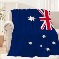 Australijos karinio laivyno vėliavos pledas Pledas ant sofos, lovos Kelionėms Namams Žygiai Iškylos Lovos Patalynė Flanelinis pledas gimtadienio dovana Size: 75*100cm, Weight: 230 GSM white
