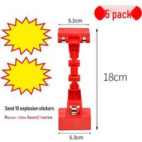 Rotating Universal POP Advertising Clip – Price Tag Display Stand for Supermarkets yellow