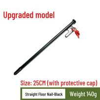 ZISIZ Outdoor Camping Tent Stakes (8-Pack) black