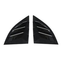 For Toyota Supra A90 A91 -2025 Pair Car Rear Louver Window Side Shutter Cover Trim Sticker Vent Scoop ABS Carbon Accessories Gloss Black black