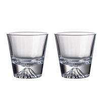 2pcs Sets Japanese Style Mount Fuji Glass Cup Snow Mountain Cup Snowflake Pattern Cocktail Glass Exquisite Foreign Wine Glass 2pcs gray