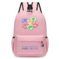 60123-1 KATSEYE Printed Backpack Student School Waterproof Small Bag For Kids pink