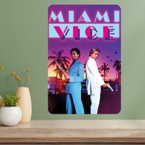 Miami Vice Klasikinis TV Šou Metalinis Plakatas 20x30cm（7.8x11.8inch） white