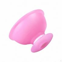 Silicone Cupping Set, Cellulite Massage Tool for Smoother Skin, 6.5cm Rose Vacuum Device pink