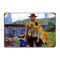 Klimt Eastwood Metal Sign Cinema Decoration Wall Decor Wall Cave Create Tin Sign Poster 20X30CM gray