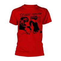 Sonic Youth Goo Album Cover Red Unisexs Tshirt L black