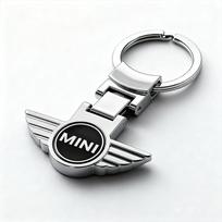 Metalinis raktų pakabukas Automobilio emblema Raktų žiedas Dovana Mini Cooper JCW Works R56 R50 F54 F55 F56 F57 F60 R52 R53 R55 R57 R58 R59 R60 Hatch uylez55 gray