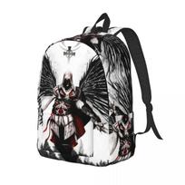 Assassins Creed Mirage Žaidimų Laisvalaikio Kuprinė Dovana Studentui Žygiai Kelionės Dieninė Kuprinė Vyrams Moterims Nešiojamo Kompiuterio Pečių Krepšys 14cm x30cm x 40cm black