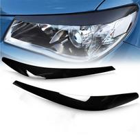 2pcs Black Headlight Eyelids Eyebrows For VF Holden Commodore SS SSV SV6 S Evoke gray