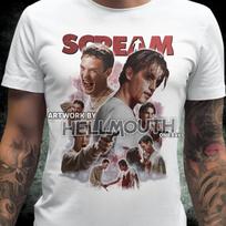 Scream Billy & Stu 100% Cotton T-shirt Mens Tees Top - Mens Women's sizes S-XXL - 90s movie horror Loomis 4XL gray