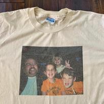 Funny Photo Vintage T Shirt hanes Thrashed Nirvana Random Family Rock Grunge Rap M gray
