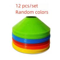 12Pcs Soccer Disc Cone Set Football Agility Training Saucer Cones Marker Discs Field Markers Sports Training Cones Accessories green