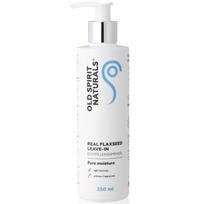OLD SPIRIT NATURALS Pure Moisture - Vegan Flaxseed Curl Gel, Fragrance Free - Moisturizing Leave-In & Anti-Frizz - 250 ml