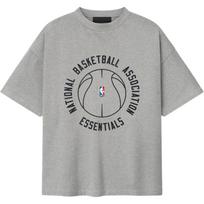 Fear of God Essentials NBA x Barkley Hendricks 90s Tee Concrete Heather Unisex Tops Grey 125BH262202F XL gray