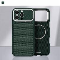EVELATUS Apple iPhone 17 Pro Max Carbon Premium Edition dėklas MagSafe, anglies pluošto dėklas, žalias telefono dėklas