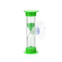 reminder Tooth Brushing Shower Timer For Kids Hourglass Desktop Ornament Sand Clock Time Funnel Green-3 Minute green