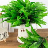 Smart 1Pc 7 Branches Home Office Party Decoration Plant Artificial Fern Leaves black