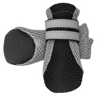 4pcs Pet Dog Shoes Puppy Cat Chihuahua Rain Boots Waterproof Rubber Anti-slip Footwear for Small Cats Dogs Teddy Socks Booties S ryškiai rožinė