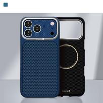 EVELATUS Apple iPhone 17 Pro Max Carbon Premium Edition dėklas MagSafe, anglies pluošto dėklas, tamsiai mėlynas telefono dėklas