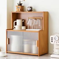 Upgraded Bamboo Kitchen Countertop Spice Rack beige