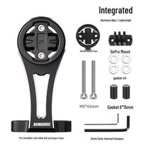 Aluminum Bike Computer Mount for Mid-Handlebar Stem No Specification gray