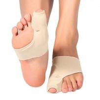 1Pair Bunion Corrector Toe Separator Big Toe Straightener Protector Sock Feet Care Tool For Pain Relief beige
