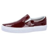 Vans Slip On Low Tops Casual Skateboarding Shoes Red VN0003Z4IWO 34.5 white