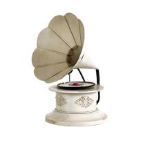 Antique Metal Gramophone Replicas Vintage Phonograph Sculpture Ornament Office Desk Decors Handcrafted Home Accent Gift auksas