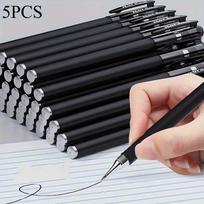 5/10/20pcs Quick-Drying Gel Pens, 0.5mm Fine Tip, Black Ink - Ideal Choice for Office and School clea For school office use only black black