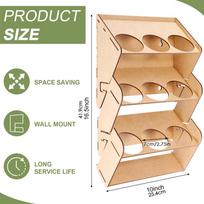 9-Holes Spray Paint Lube Can Holder Aerosol Can Holder Home Organization Space Saving for Workroom Indoor Model Building beige