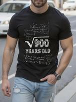 30th Birthday 30 Years Old Geek Funny Math Cotton Tshirt L gray