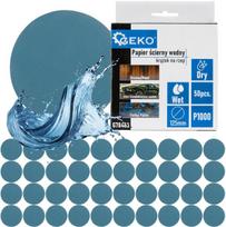 Geko Vandeniui atsparus šlifavimo diskas 125mm G78463, 125mm, P1000, 50 vnt., be perforacijų