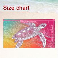 1pc Vibrant Sea Turtle Print Beach Towel,Lightweight & Versatile for Beach Cover-Up,Beach Coverup Towel,Stylish Beach Wrap 50x100cm