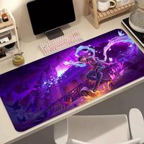 Mouse Pad Gamer Computer Anime PC Valorant Clove Mousepad Varmilo Butterfly Logo Keyboard Pad Gaming Accessories Desk Mouse Mat 800x300x2mm blue