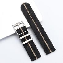 Ribbed Nylon Watch Strap for Omega 20mm 22mm Woven Nylon Watchbands for Seiko Men's Military Sport Breathable Wristwatch Band 20mm juoda