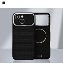 EVELATUS Apple iPhone 15 Carbon Premium Edition dėklas MagSafe Soft Touch, anglies pluošto dėklas, juodas telefono dėklas