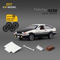 1/43 Ae86 Zonda R Automobile Model Diy Modified Car Toy Metal Die Cast Sliding Forward Boys Birthday Gift gray