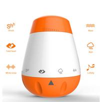 Smart Baby Sleep Soother White Noise Sound Machine For Infants Toddlers With 6 Soothing Sounds Built-In Battery Intelligent oranžinė