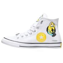 MINIONAI X Converse All Star Drobės Batai Unisex Aukšti Balti A21403C 43 balta
