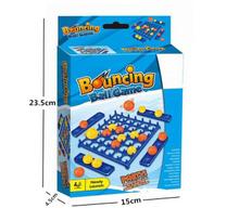 Bouncing Ball Game for Kids Hand-Eye Coordination Tabletop Battle Toy Jumping Ball Party Game Parent-Child Interactive Fun Gift blue