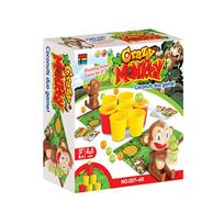 Crazy Monkey Party Board Games Toys Two People Competition Party Table Games Toys Cartoon Monkey Shooting Ball Interactive Toy
