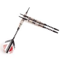Dart 3 Pieces/Set Of Professional Aluminum Alloy Plastic Dart Shaft Tip Flight Belt Box gray